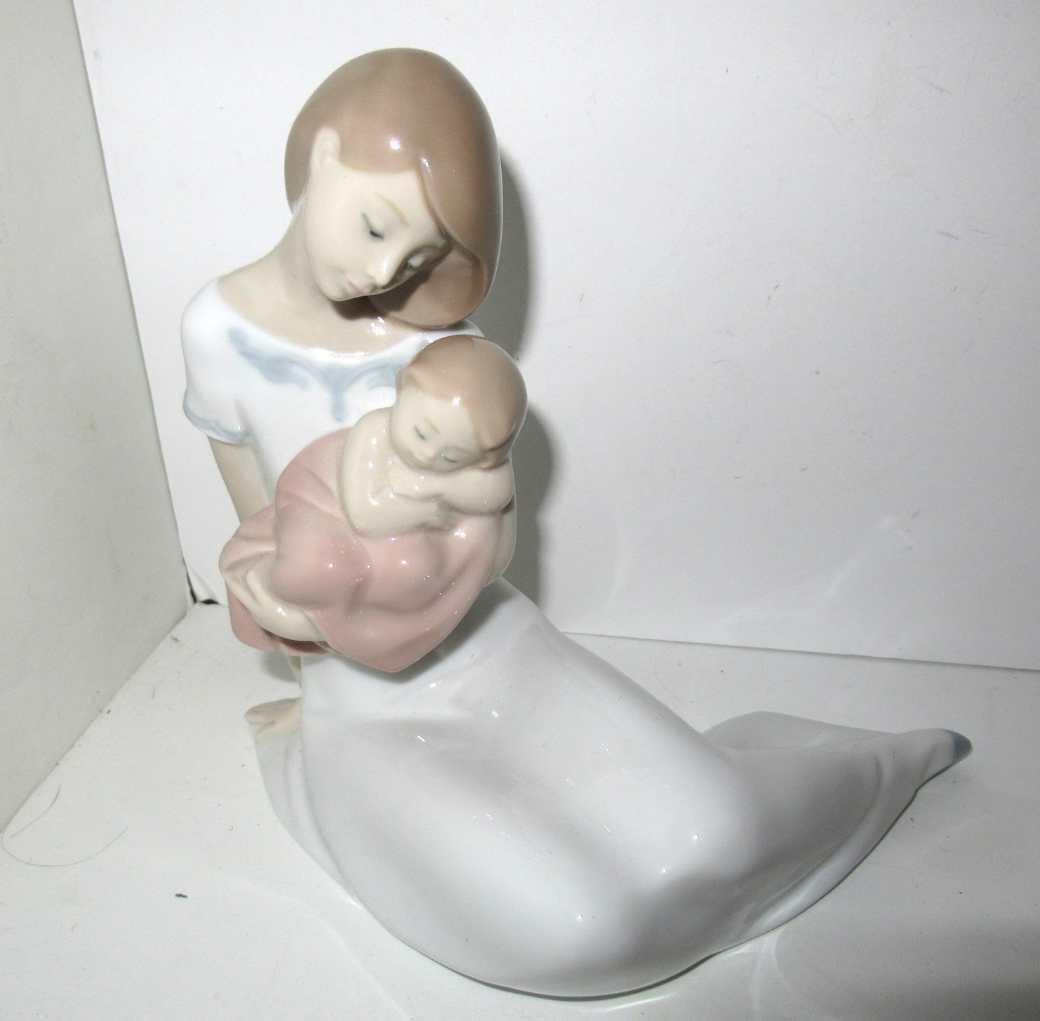 NAO BY LLADRO ~ LIGHT of My Days SPECIAL ED #1705  ~ MOTHER & BABY GIRL PINK