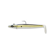 Realistic Sandeel Fishing Bait 1.5 oz  Durable, Holographic Eyes, 5X Hooks