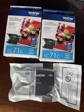 New Genuine Lot Of 3 Brother LC71 Cyan Ink Cartridge MFC-J435W MFC-J625DW
