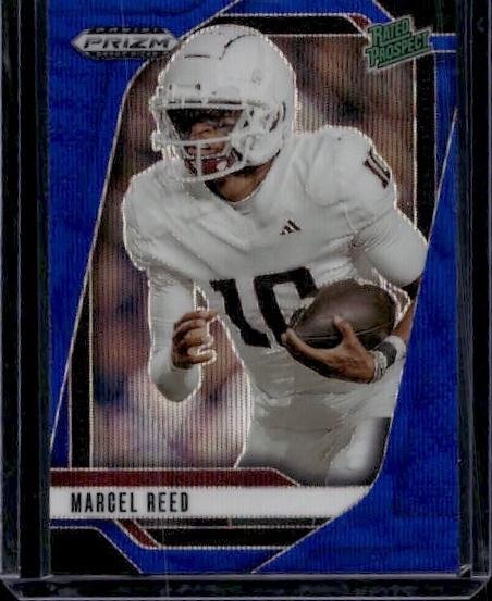 2025 Panini Prizm Draft Picks #167 Marcel Reed Prizms Blue Wave #/299