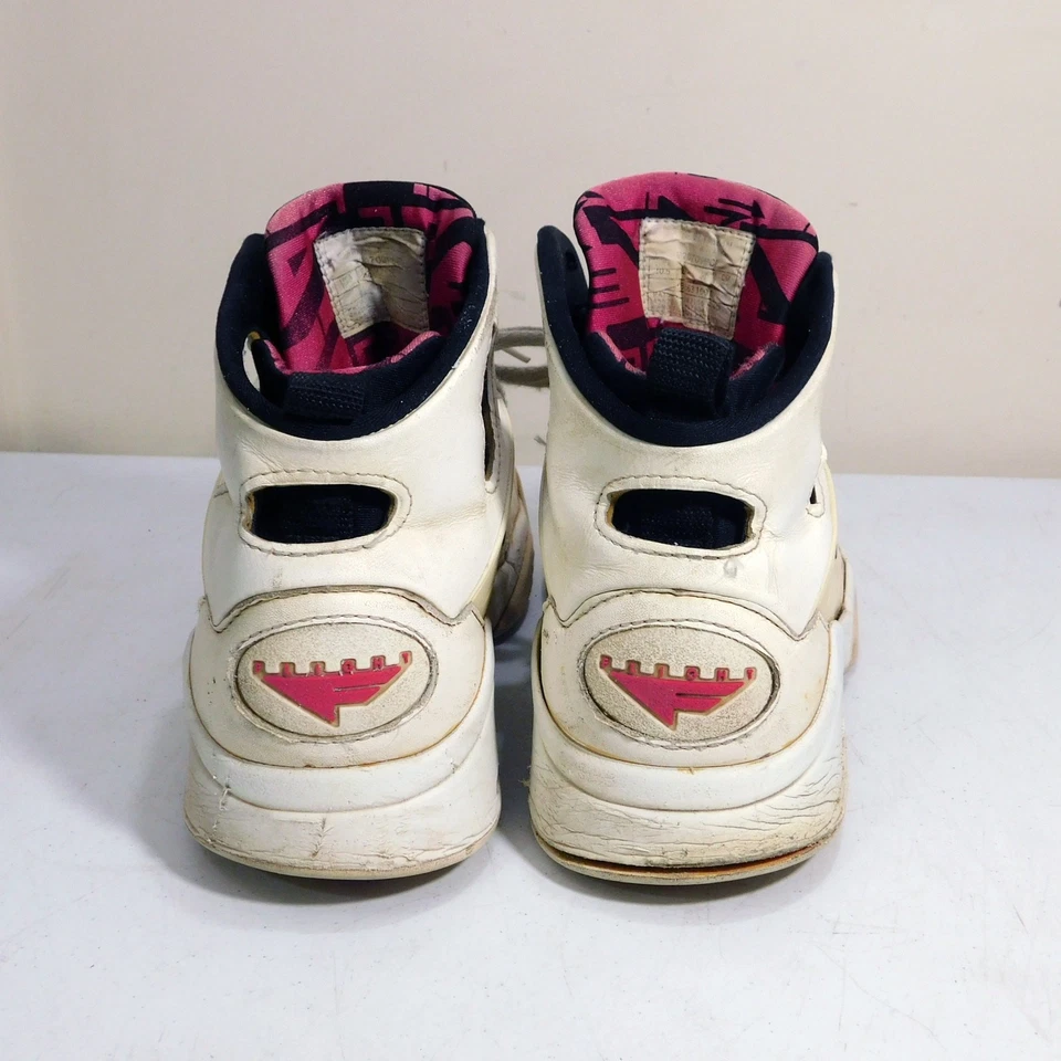 VTG Nike Air Huarache Flight Sneakers Size Mens 10.5 Crumbled Soles White 90s - Image 4 of 4