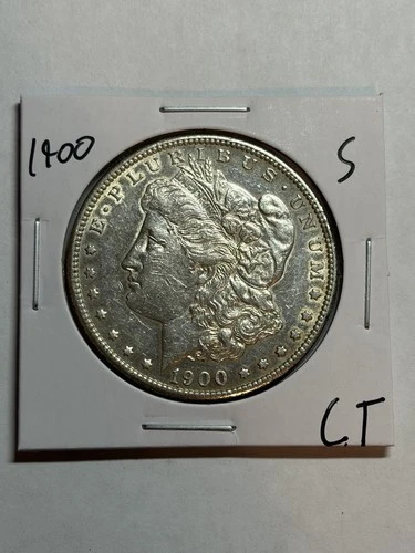 1900 S Morgan Silver Dollar AU Details Cleaned Better Date
