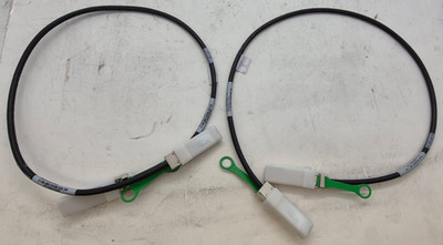 Lot of 2 Used Arista CAB-Q-Q-100G-1M 100GbE QSFP Twinax Copper Cable 1M