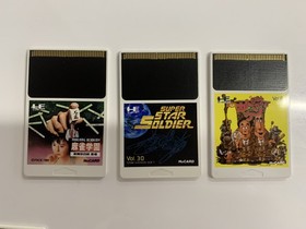 PC Engine Super Star Soldier Kato-chan Ken-chan Power League II  Lot of 7