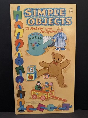  VTG ORIGINAL *UNIQUE* Simple Objects PaperDoll Book RARE FIND #2078 {UNCUT} 