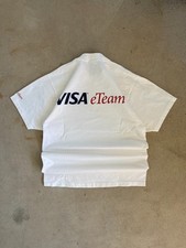 Vintage 90's White Fruit of the Loom Visa eTeam T-Shirt - M
