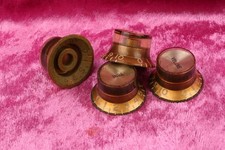 Relic tinted Reflector Heads CAB Gold/Gold  Set of 4 fits CTS Potis fits Gibson®