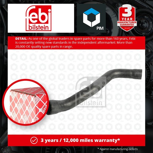 Radiator Hose 108752 Febi Coolant 1674135 1683774 1973412 2124573 Quality New - Picture 1 of 2