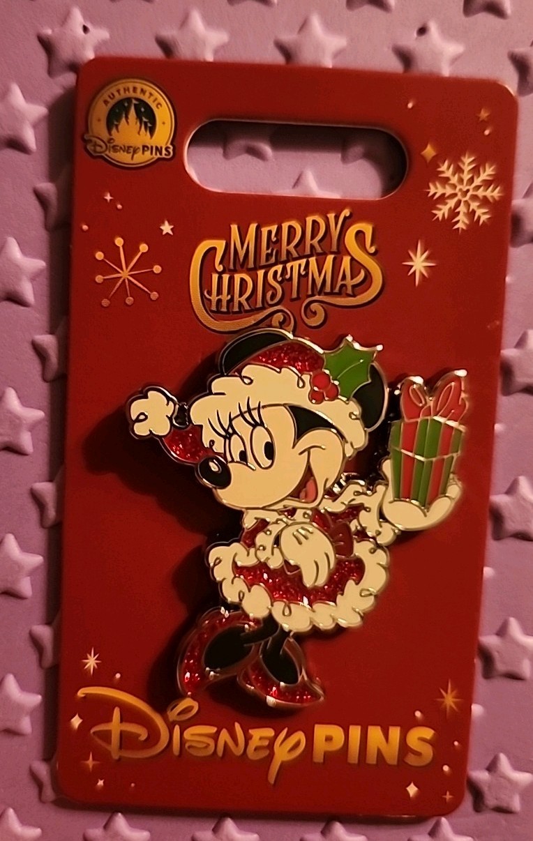 2025 Disney Parks Merry Christmas Minnie Mouse Holiday Pin