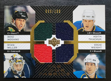 2007-08 UD Series 2 Modano/Miller/Tkachuk/Weight Fab Four Quad Relic 99/100