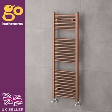Bronze Bathroom Heated Towel Rail Radiator Copper Straight Ladder Rad 1200x400