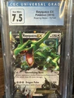 CGC 7.5 Rayquaza EX 2015 Roaring Skies 75/108 Holo Pokemon Card