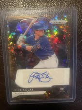 2020 Panini Prizm - Rookie Autographs Nick Solak #RA-NS Quick Pitch Bronze Donut