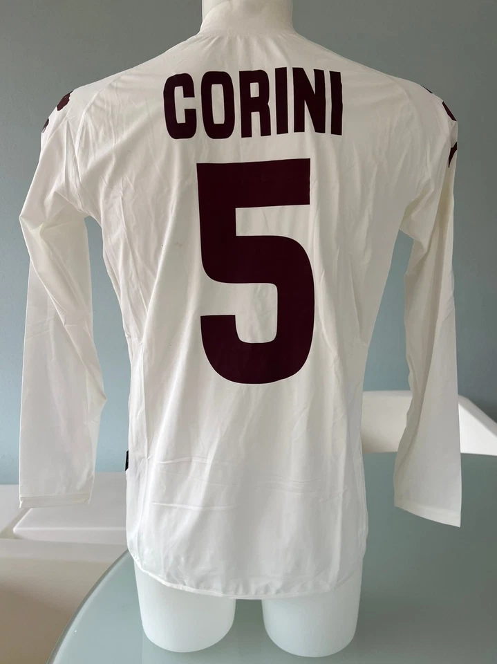 MAGLIA UFFICIALE GARA TORINO AWAY BIANCA KAPPA  CORINI N. 5 SERIE A 2008/09 - Immagine 2 di 4
