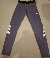 Legginsy damskie adidas - fioletowe, rozmiar UK 12 do 15 