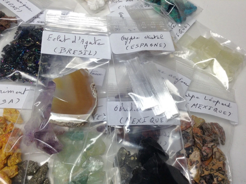 Promo Lot revendeur 15 sachets 15 sortes collection de mini et petits minéraux - Photo 2/4