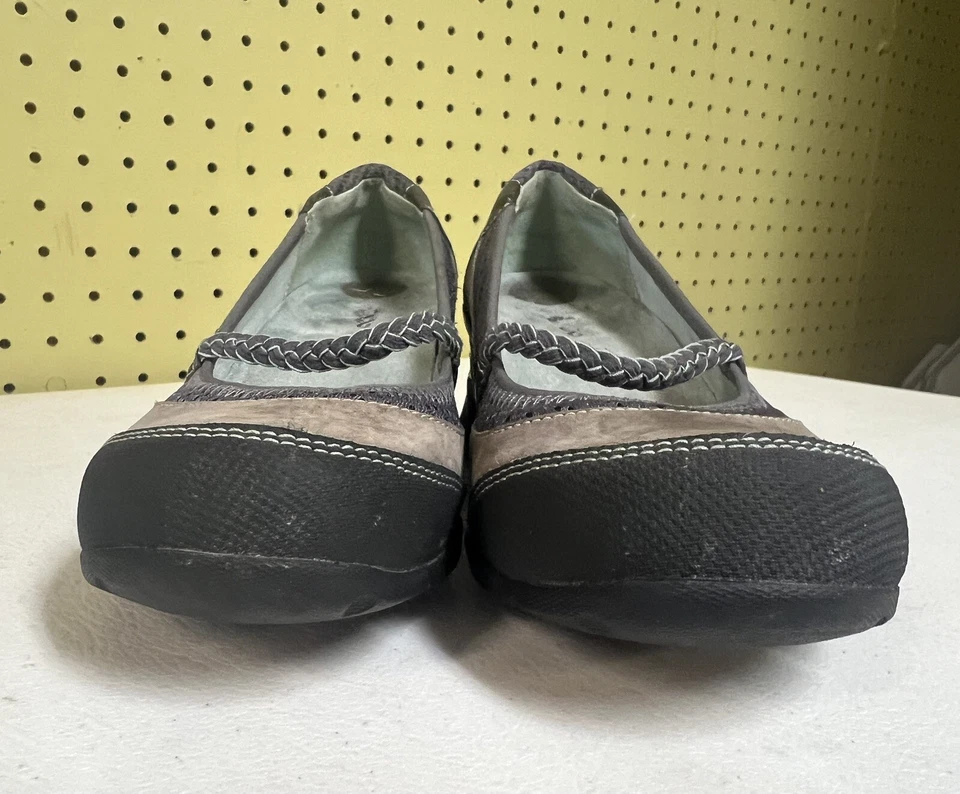 Zapatos sin cordones Ahnu Olivia Mary Jane Wedge para mujer talla 6 de cuero Vibram Foto 3 de 4