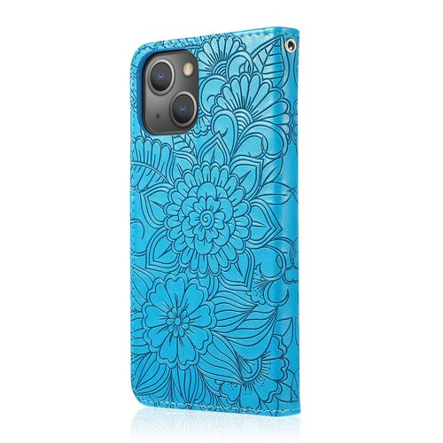 Flower Card Wallet Flip Phone Case For iPhone 11 12 13 14 Pro Max XR XS 7 8 SE - Picture 21 of 53