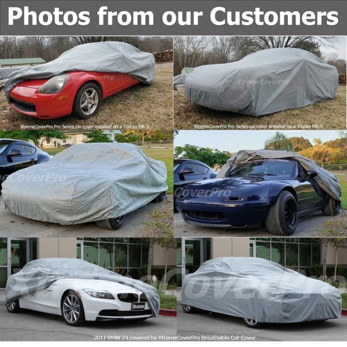2007 2008 2009 2010 JAGUAR XK XKR Waterproof Car Cover w/MirrorPockets GREY - Picture 9 of 11