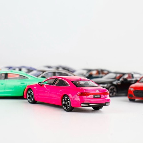 JKM 1:64 Audi A7L Sedan Sports Diecast Model Car Vehicle Toy Set of 8 - Picture 3 of 6