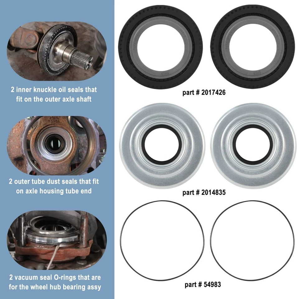 Kit de juntas tóricas y sellos antipolvo para Ford F250 F350 Superduty 2005-2014 Foto 3 de 4