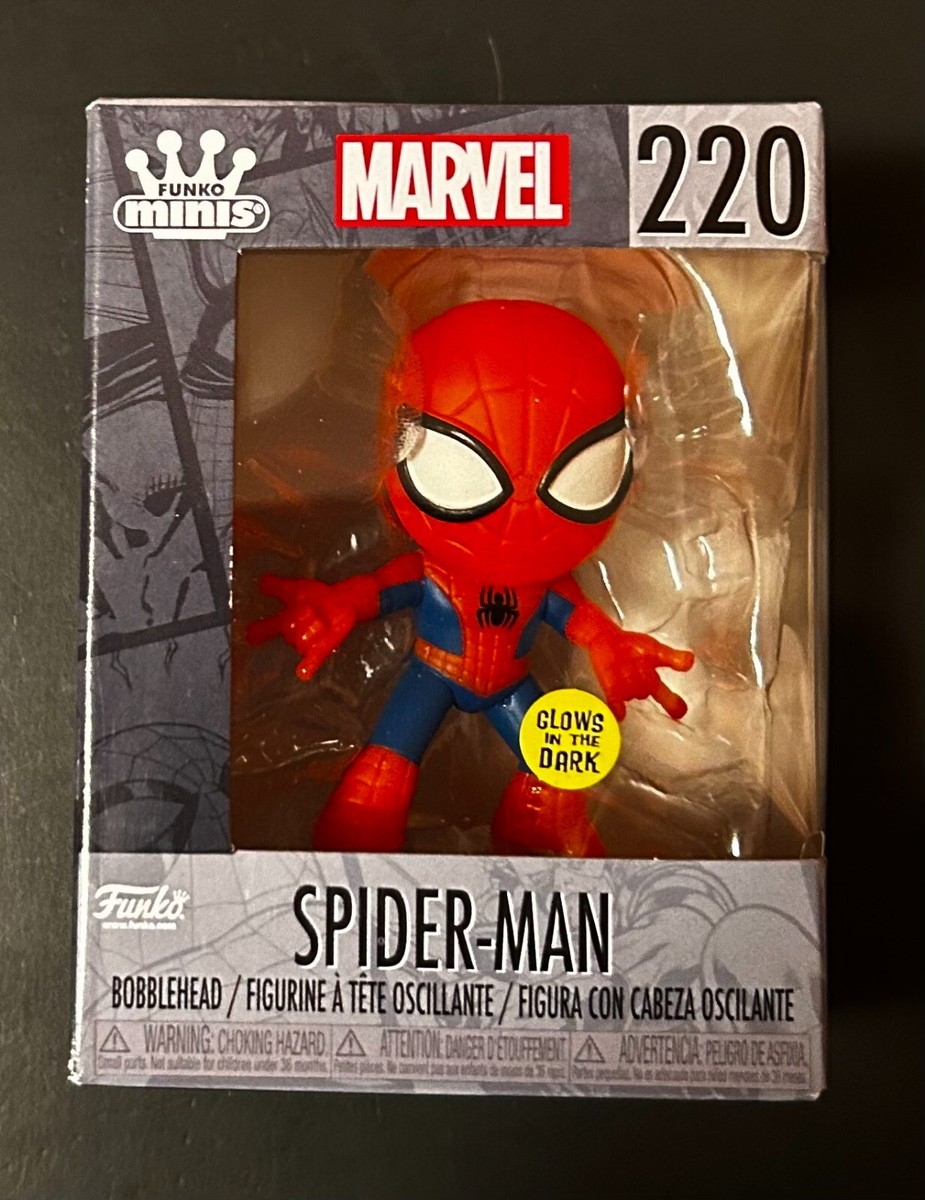 Funko Minis Marvel - Spider Man Glow in the Dark #220 | eBay