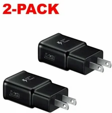 2x Adaptive Fast Charging Wall Plug Charger For Samsung iPhone Galaxy S10 Note 8