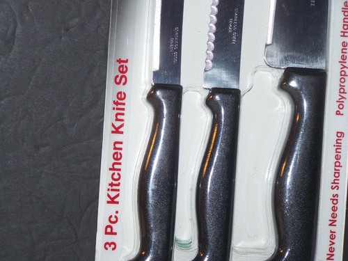 JUEGO DE CUCHILLOS DE COCINA OPTIMUM CUTLERY 3 PIEZAS NUEVO EN PAQUETE - Imagen 7 de 12
