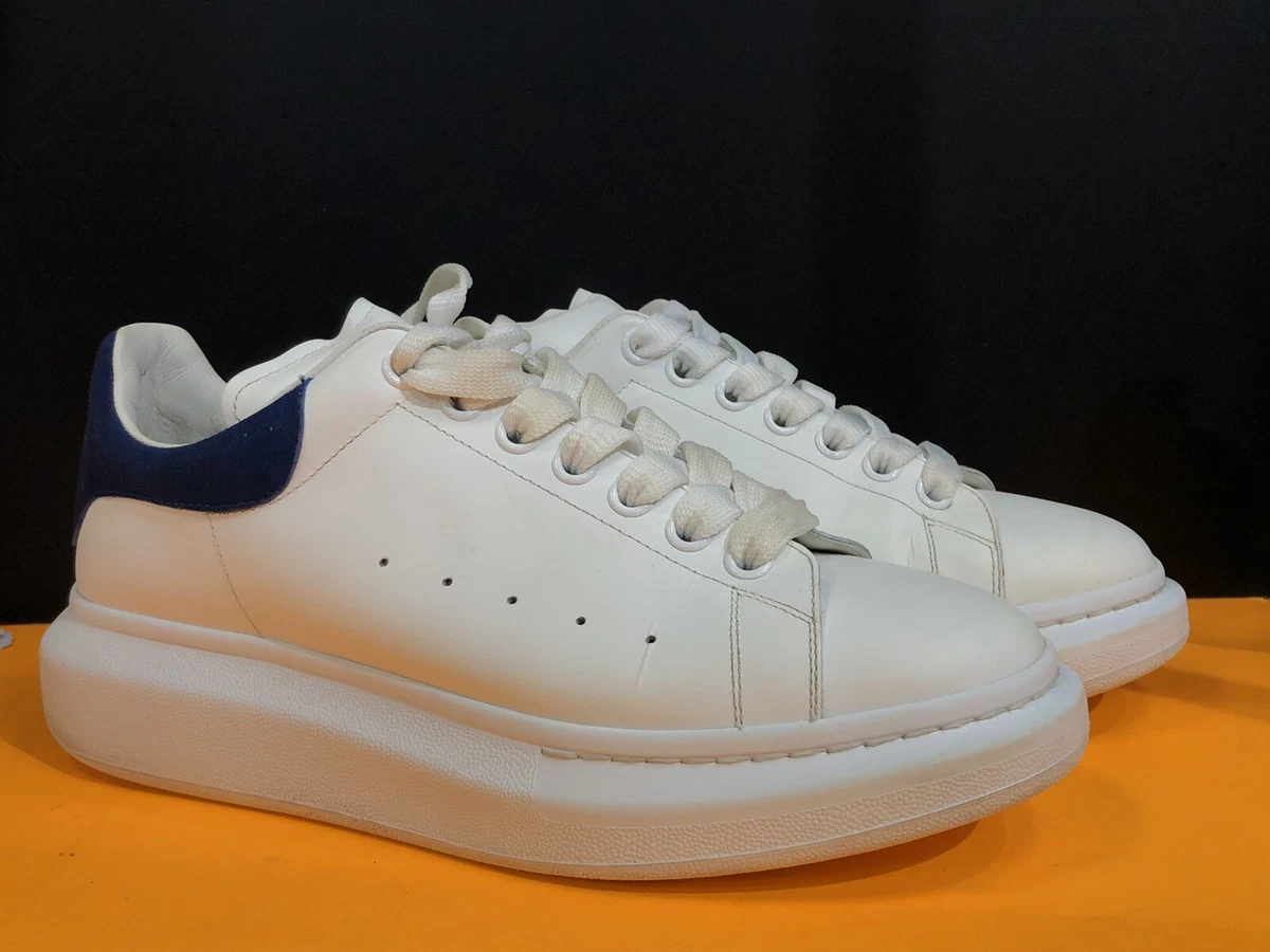 Alexander McQueen Oversized Sneaker Blue Suede white Size 41 US 8