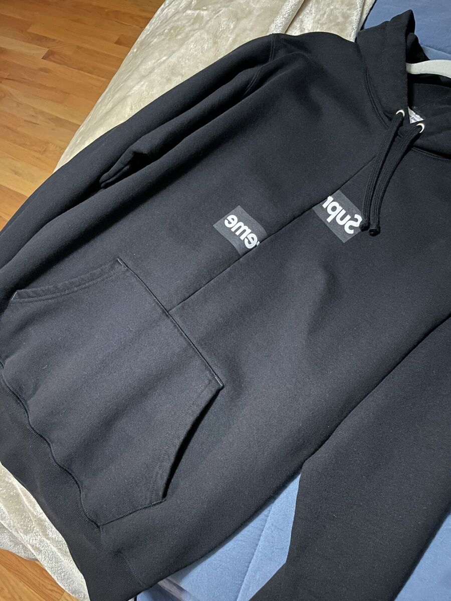 Supreme X Comme Des Garçons CDG Split Box logo hoodie - Size Supreme X Comme Des Garçons CDG Split Box logo hoodie - Size