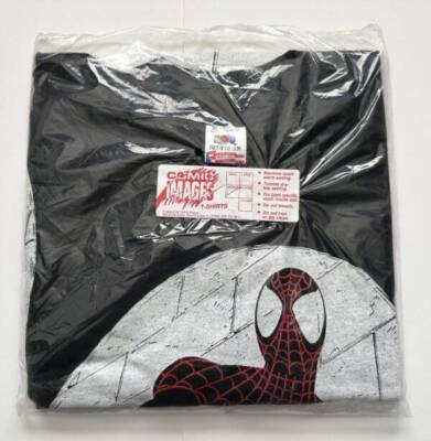 Comic Images Spider-Man T-Shirt Adult M Parker Vintage Marvel Comics Sealed 1995