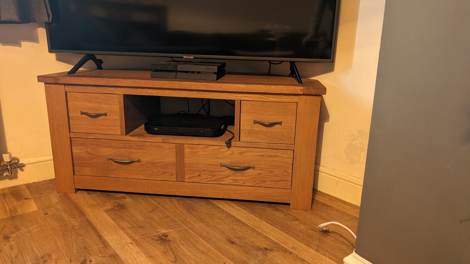 Next Cambridge Oak Corner TV Unit eBay