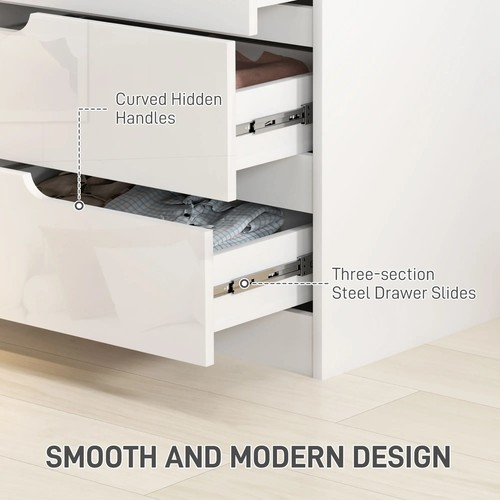 4 Drawer Chest of Drawers, Modern Dresser for Bedroom, Living Room, 60 x 40 x 85 - 第 5/12 張圖片
