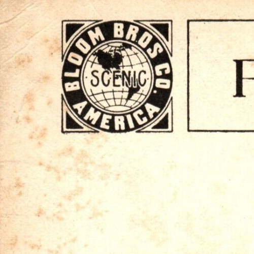 C.1910 PPC VALLEY CITY ND, STRAUS CLOTHING KINDRED HOTEL BLOOM BROS Postcard P32