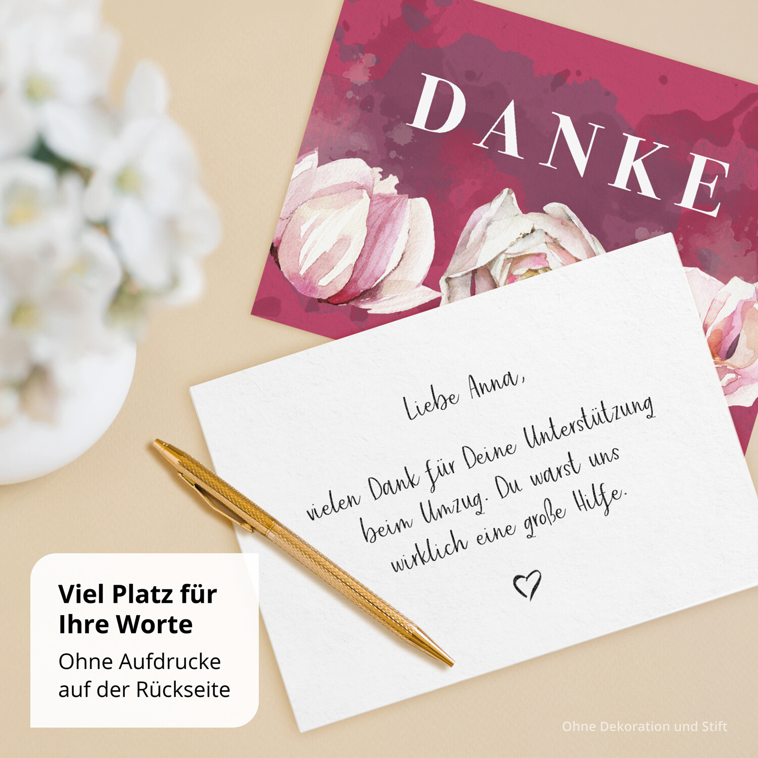 30 Dankeskarten Mit Umschlägen & Gold-Siegeln - Elegante Karten Für Jeden Anlass