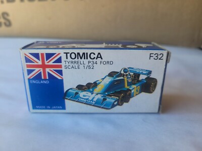 TOMICA F32 TYRRELL P34 6 WHEELER [BLUE] NEAR MINT VHTF BOX