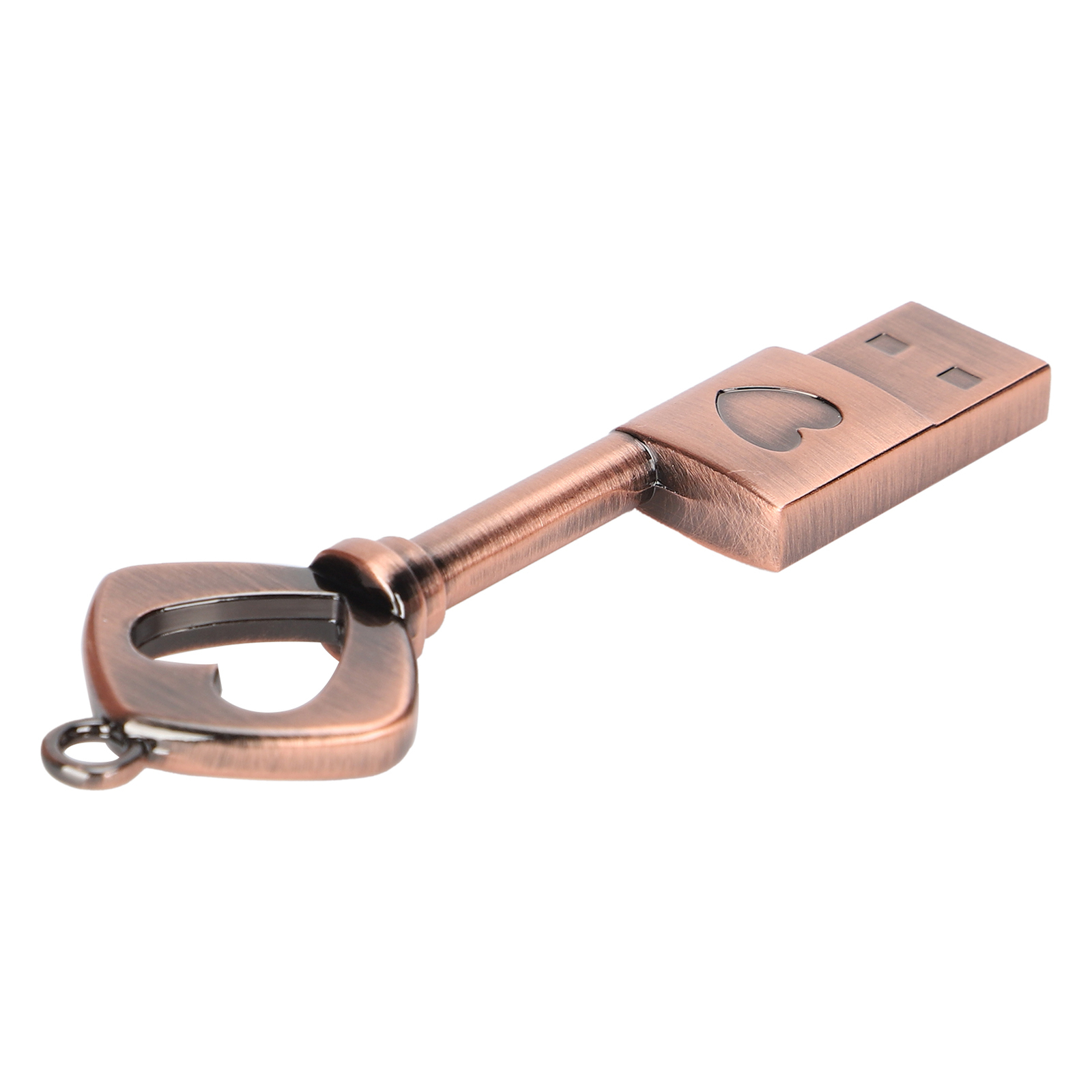 Flash Disk Metal Portable Retro HeartShaped Uncovered 2.0 USB Thumb Memory S