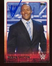 wrestling BYRON SAXTON autograph SIGNED 4686