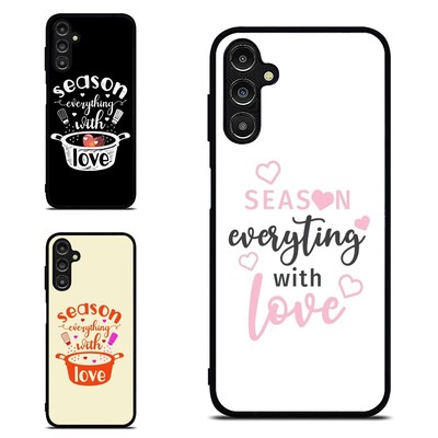 For Samsung S21 S22 S23 S24 FE Ultra Anti scratch Cover Kitchen Season Love