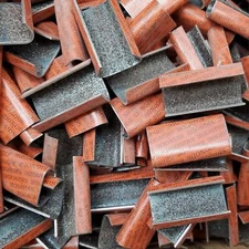 Signode 5/8" Strapping Seals 2X1672 Snap on Grit Sandpaper 1-1/2"L Pack Of 200