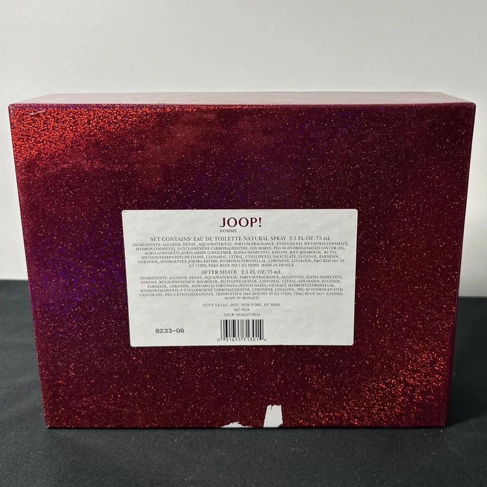 JOOP! Homme Colônia Masculina 2 Peças Conjunto de Presente 2,5 Oz Eau De Toilette Spray + 2,5 oz Após Barba - Imagem 4 de 4