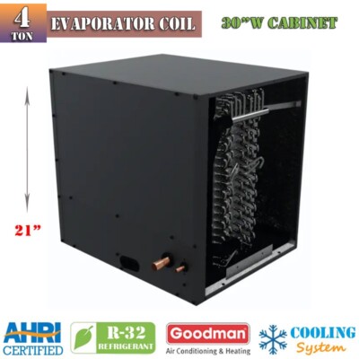 R32 Goodman 4 Ton Evaporator Coil CHPTA4830C3 Horizontal 30'' Cabinet With TXV