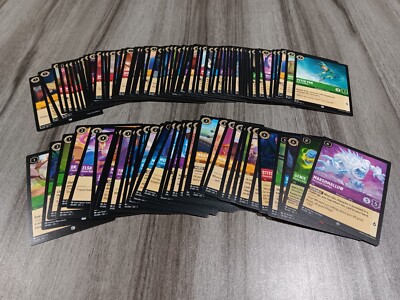 Disney Lorcana 100 Lot of Assorted Cards 94 Common/Uncommon 5 Rares 1 Super  Rare | eBay