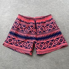 Chubbies Swim Trunks Men XL Pink Blue Aztec Print Pockets Liner USA Made