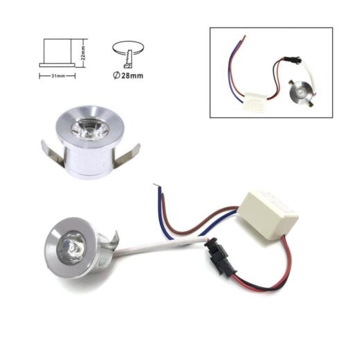 FARETTO INCASSO LED 1W SEGNAPASSO PUNTOLUCE 220V TONDO o QUADRO ARGENTO o BIANCO - Foto 6 di 13