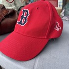 Boston Red Sox Mlb Adult Men's Adjustable Strap Red Team Logo Hat Hats Caps