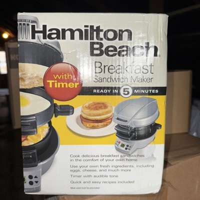 Hamilton Beach Breakfast Sandwich Maker New Unopened Box