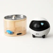 EBO SE Wireless Camera Robot with ROLA Smart Pet Water Fountain