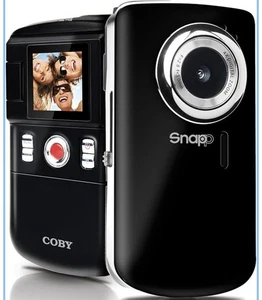 Coby Snapp CAM3001 Digital Camcorder 4x Zoom Flip-Out LCD Screen Black USB