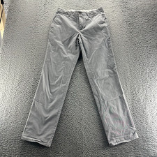 Calvin Klein Pant Mens 29x32 Gray Cotton Chino Stretch Preppy Business Office